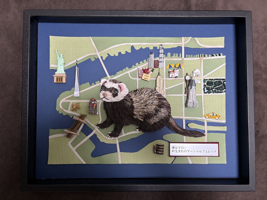 ミキさんの作ったクイリング。これ以外にも大作に取り掛かっている（写真提供：ミキさん）