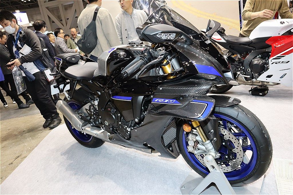 ヤマハ「YZF-R1M」（筆者撮影）