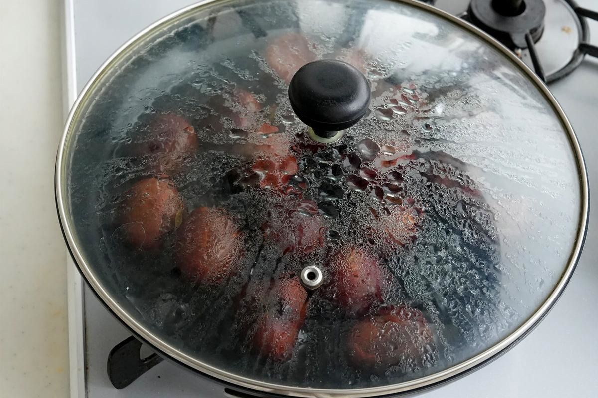 クリを蒸す