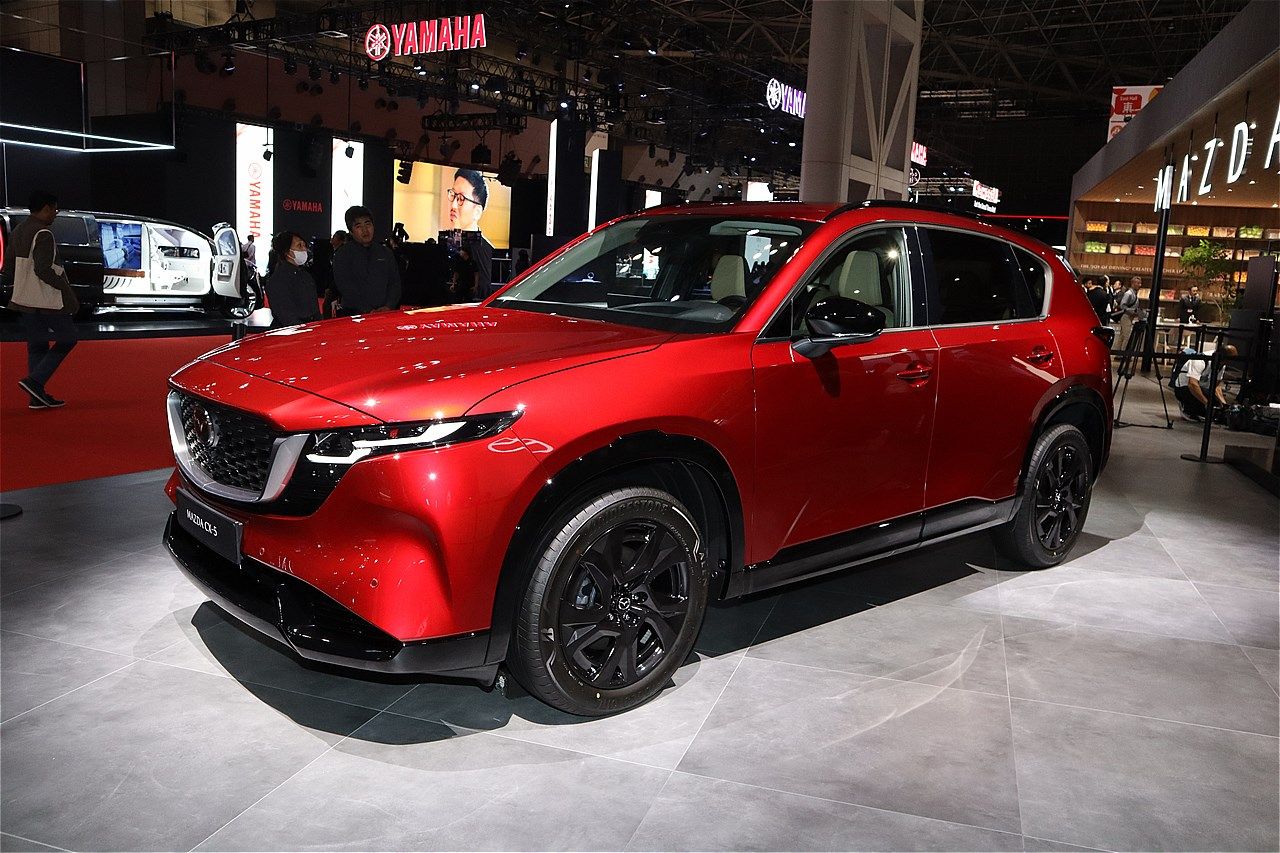 ジャパンモビリティショー2025に展示されたマツダの新型「CX-5」（筆者撮影）