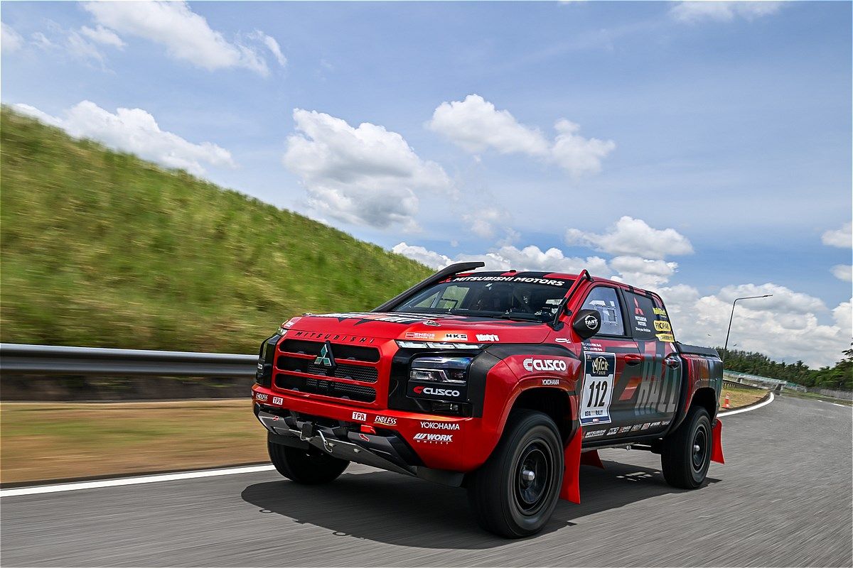アジアンクロスカントリーラリー2025に挑むチーム三菱ラリーアートの体制（写真：三菱自動車）