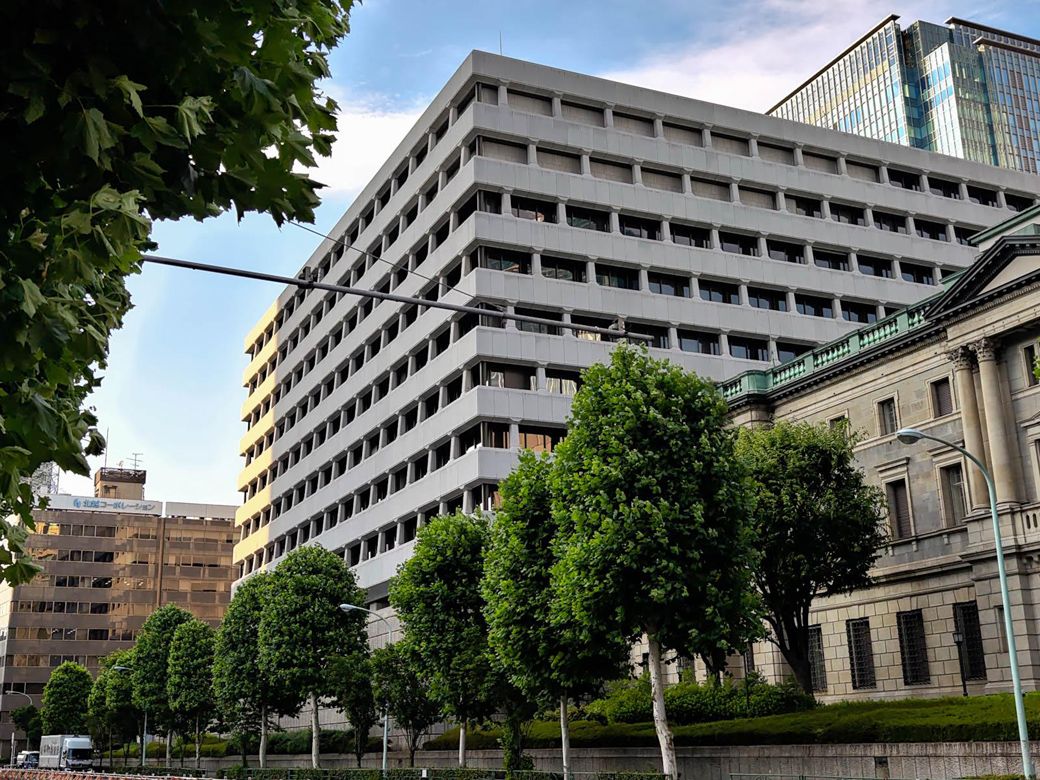 今の日本銀行新館の場所に旧本社ビルが建っていたのだ！（筆者撮影）