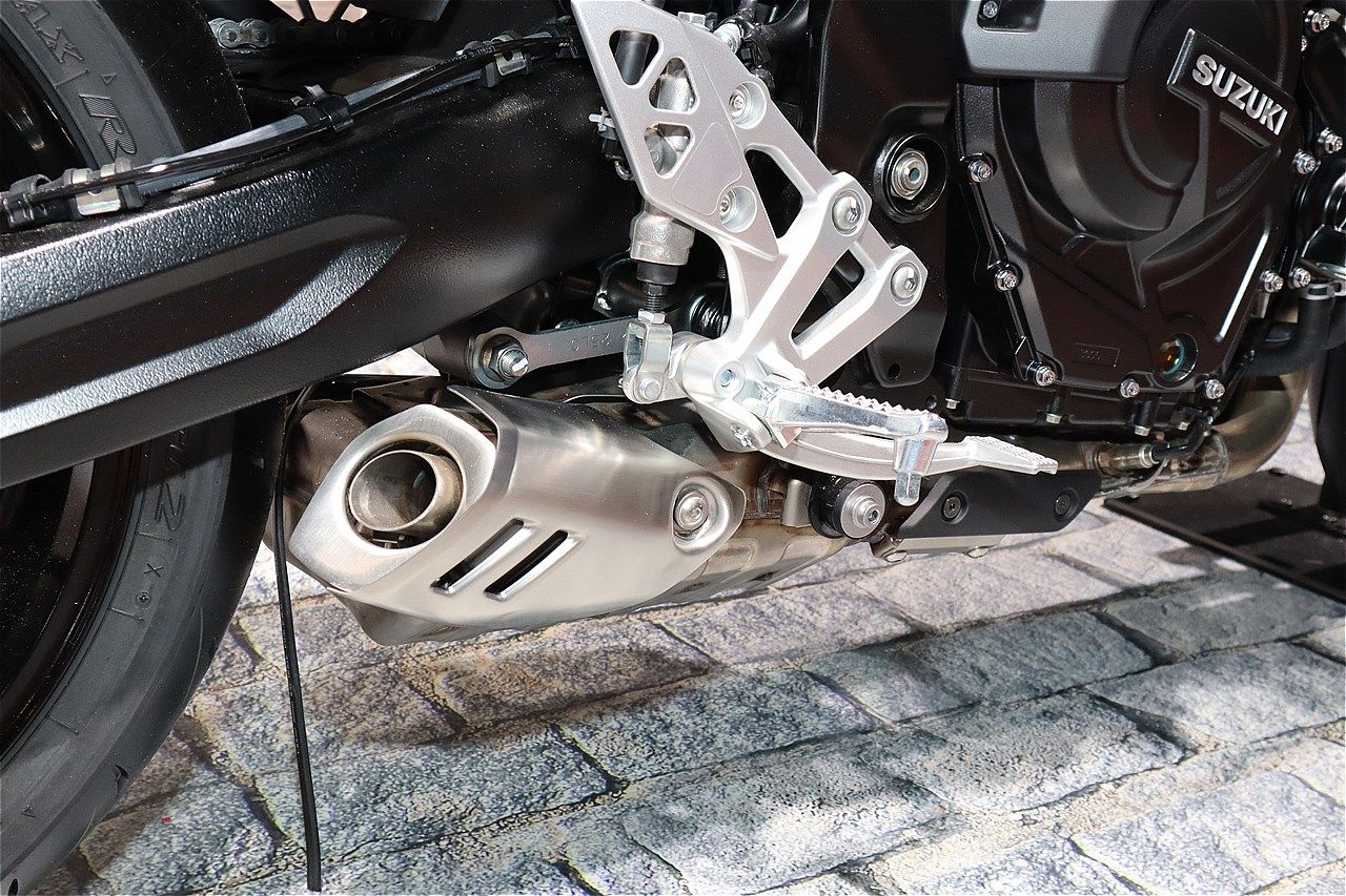 スズキの新型「GSX-8T」（筆者撮影）