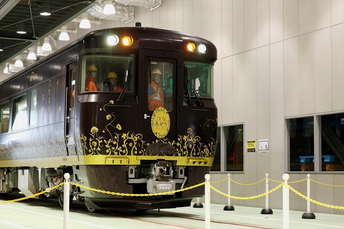 車両の報道公開は京都鉄道博物館で行った（撮影：尾形文繁）