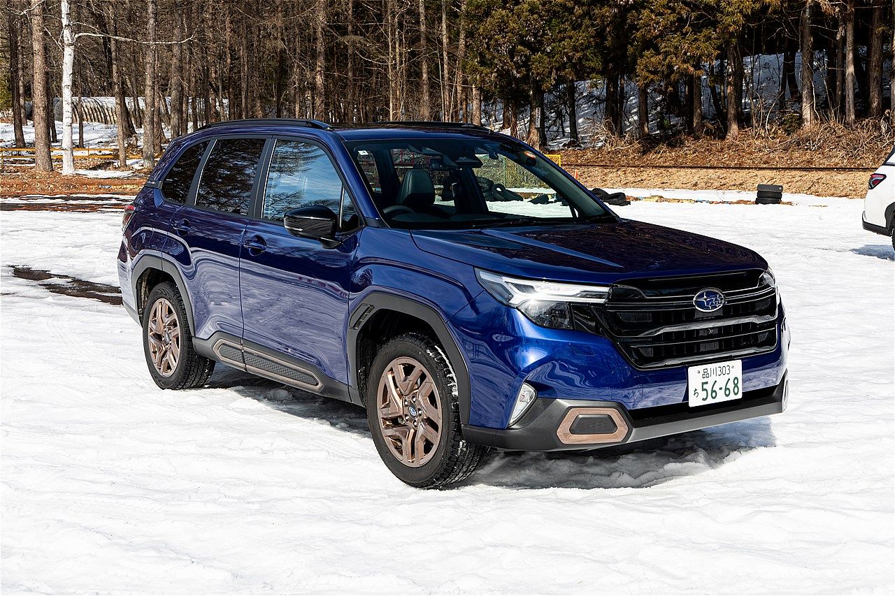 スバル「フォレスター」雪上試乗会の様子（写真：三木 宏章）