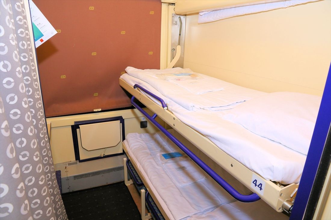 普通寝台車はプライバシーを保てるが料金は高い（撮影：橋爪智之）