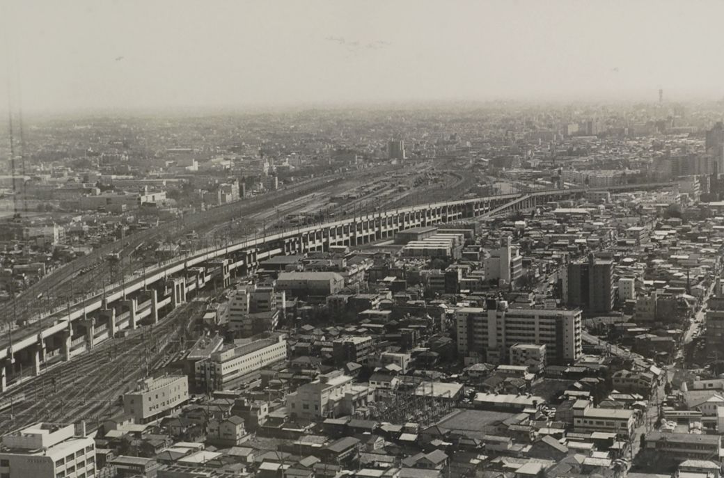 大宮より大宮操車場をのぞむ（写真：1989年02月14日、高橋孫一郎撮影）
