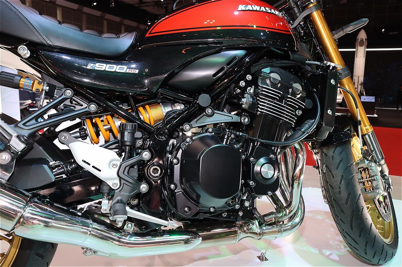 カワサキの新型「Z900RS SE」(筆者撮影）