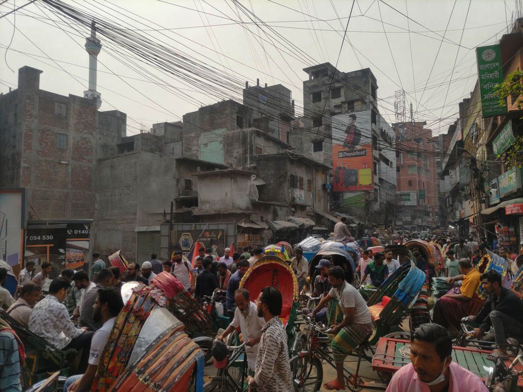 リキシャはこんな感じ（筆者撮影）