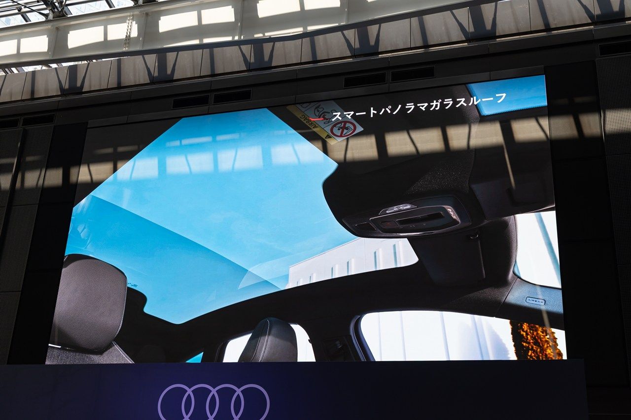 アウディ「A6 e-tron」シリーズおよび発表会の様子（写真：三木 宏章）