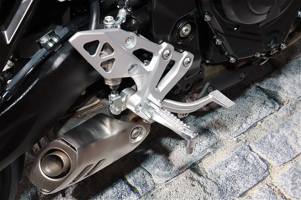 スズキの新型「GSX-8T」（筆者撮影）