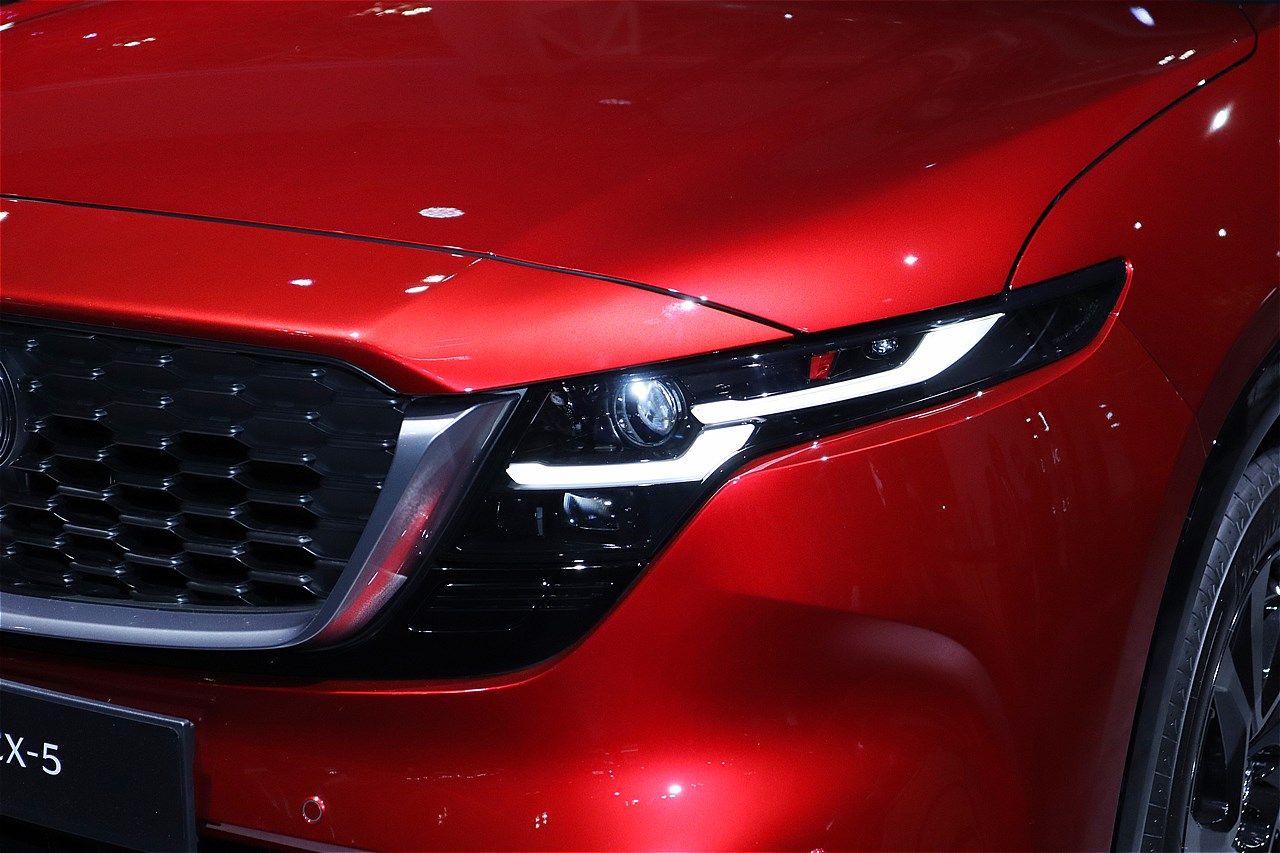 ジャパンモビリティショー2025に展示されたマツダの新型「CX-5」（筆者撮影）
