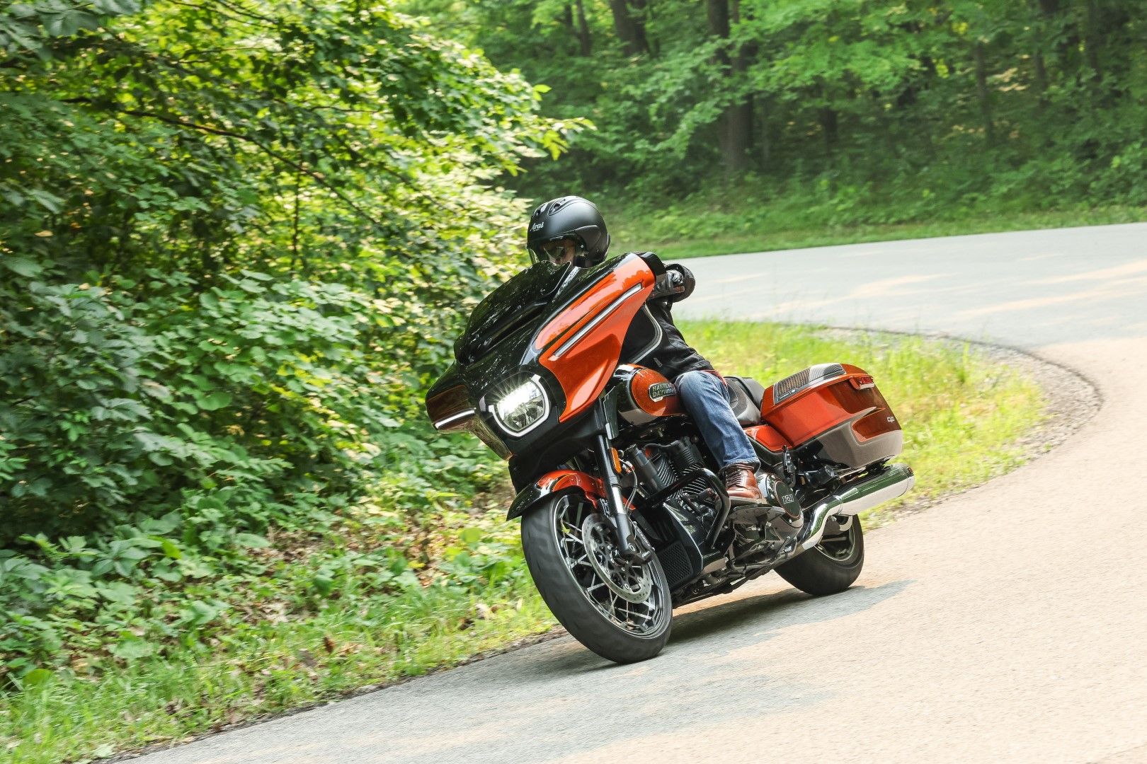 新型のCVOストリートグライド（写真：Getty Images for Harley-Davidson）