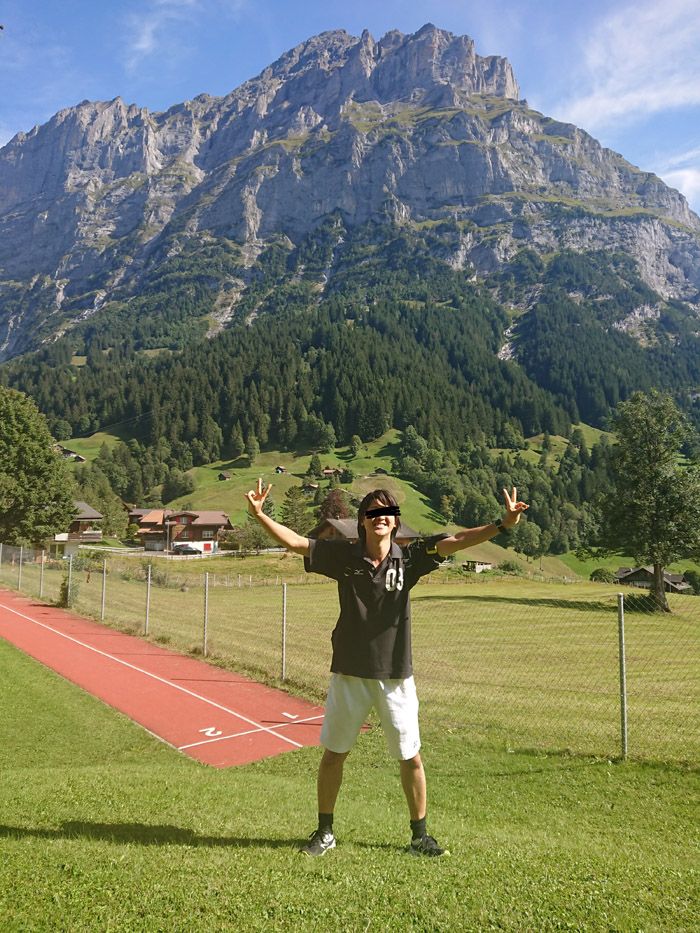 スイス×YONEX×MIZUNO（筆者撮影）