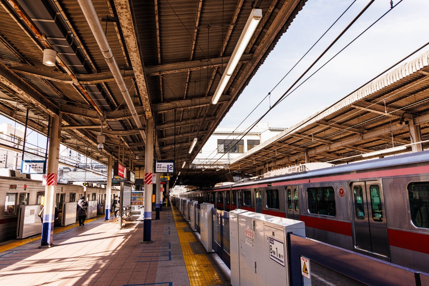 志木駅の下りホーム。折り返し列車もある、複々線区間の終点だ（撮影：鼠入昌史）