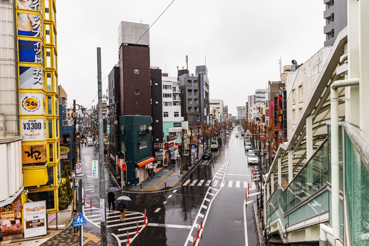 東口にはディープな商店街が広がる上福岡駅（撮影：鼠入昌史）
