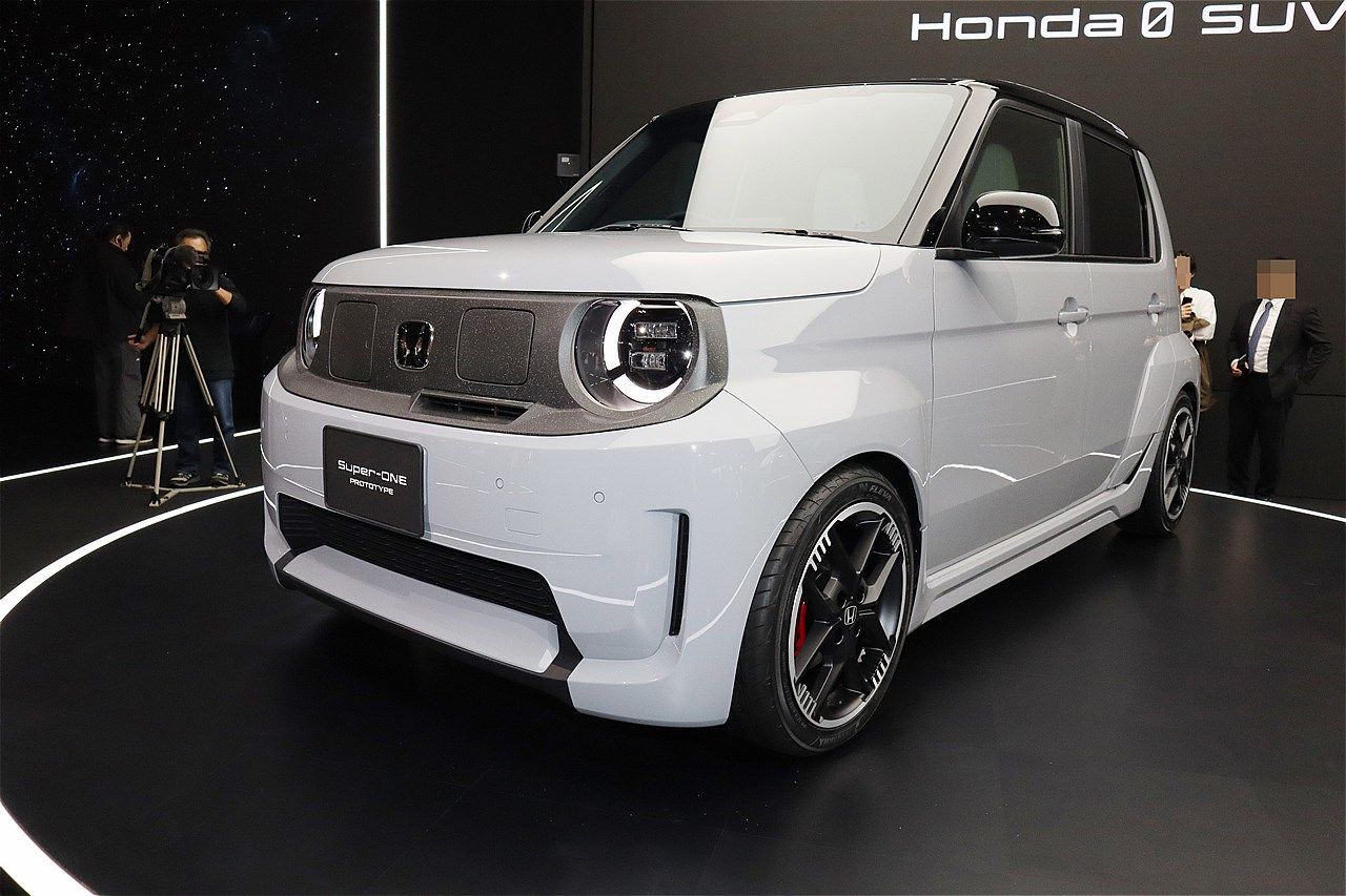 世界初公開、ホンダの小型EV「Super-ONE Prototype」（筆者撮影）