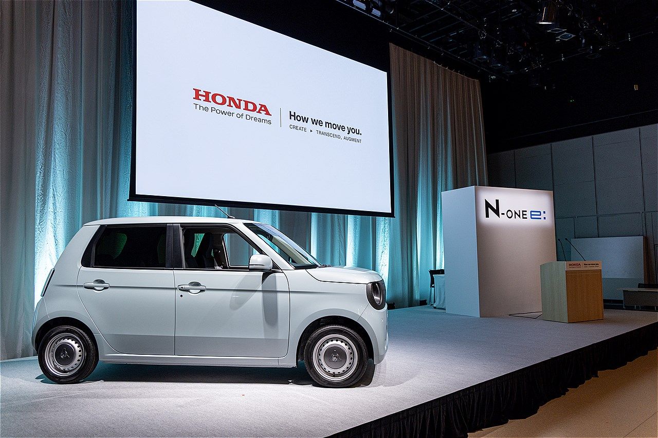 ホンダの新型軽乗用EV「N-ONE e:」（写真：三木 宏章）