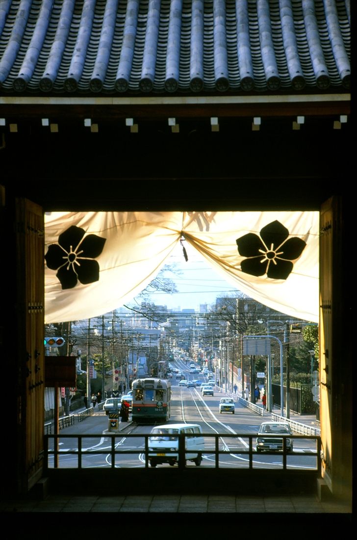 桔梗の門　京都市電　1978年1月1日（撮影：南正時）
