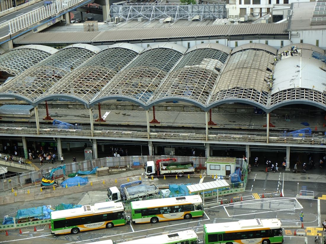 解体が始まった東横線渋谷駅＝2013年（撮影：南正時）