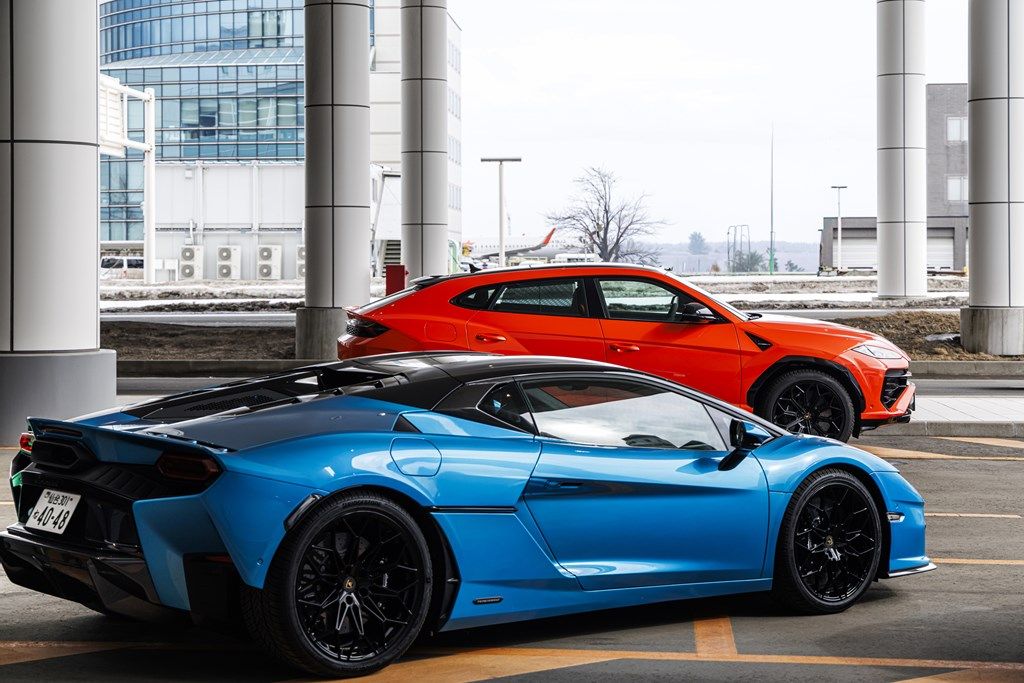北海道で開催されたランボルギーニ「テメラリオ」「ウルスSE」試乗会の様子（写真：Lamborghini）