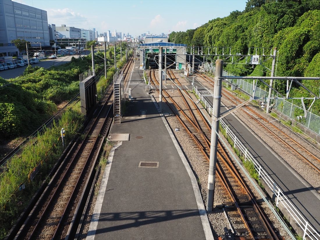 羽田空港アクセス線の予定地（記者撮影）