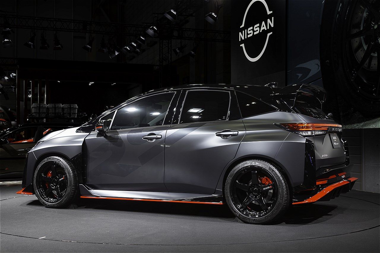 東京オートサロン2026で公開された日産「オーラNISMO RSコンセプト」（写真：場末モータープール）