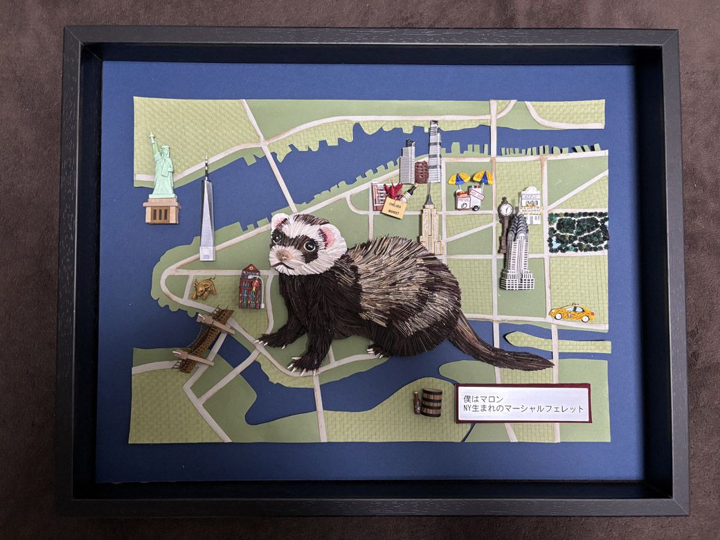 ミキさんの作ったクイリング。これ以外にも大作に取り掛かっている（写真提供：ミキさん）