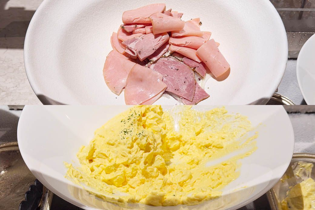 コールドミート、玉子サラダ（写真：筆者撮影）