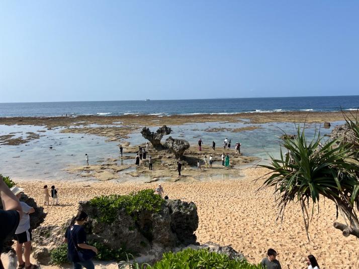 古宇利島のハートロック（編集部撮影）