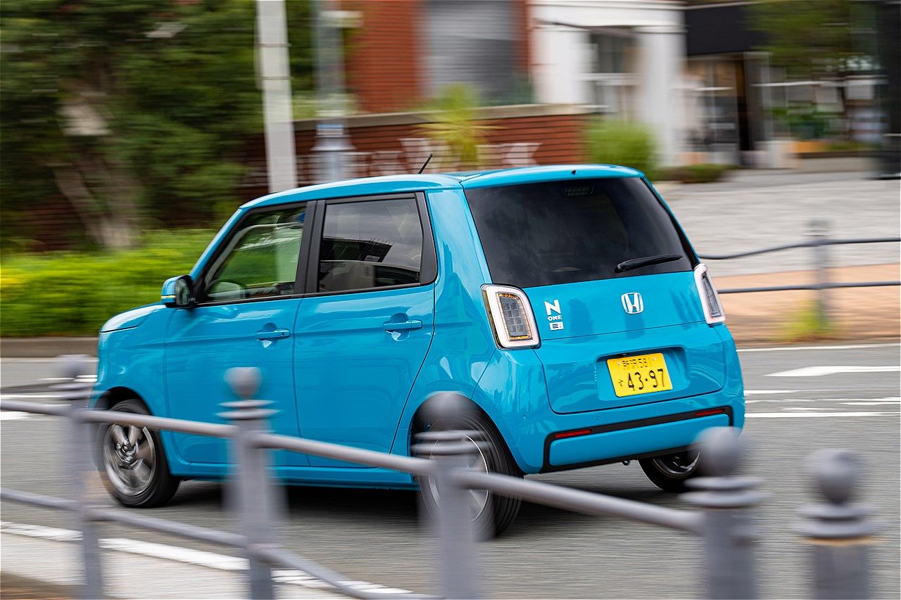 ホンダの軽乗用車クラスBEV「N-ONE e:」（写真：三木 宏章）
