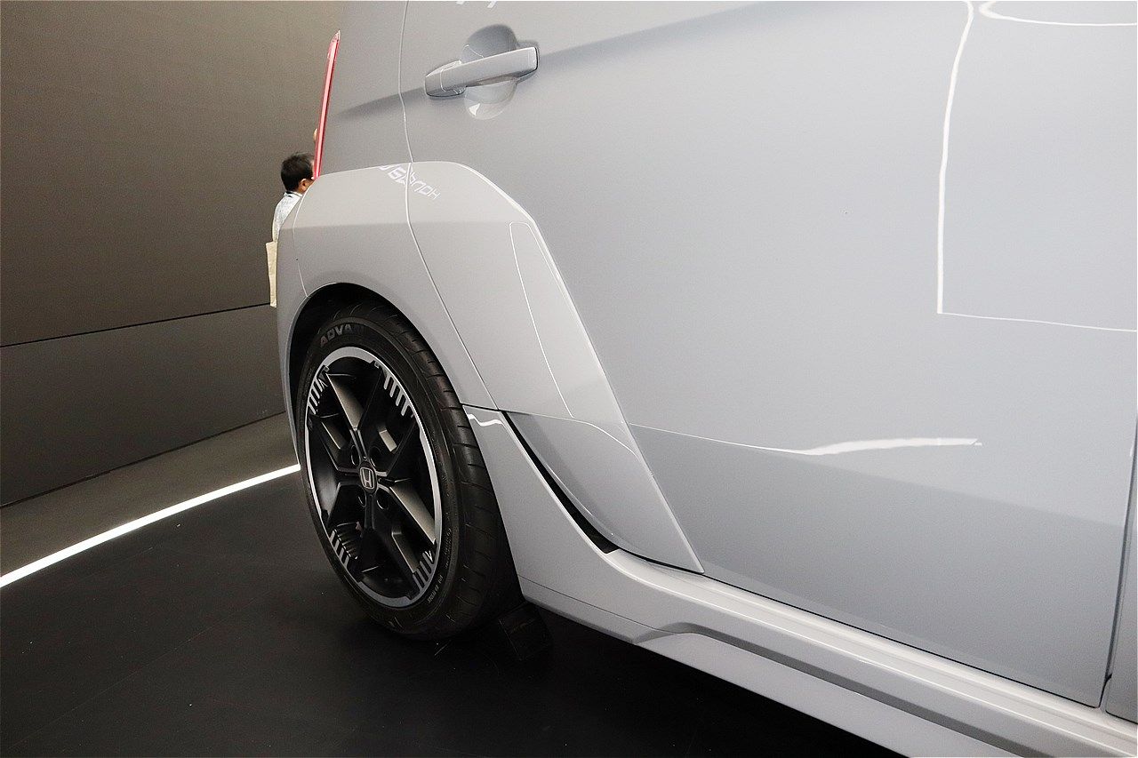 世界初公開、ホンダの小型EV「Super-ONE Prototype」（筆者撮影）