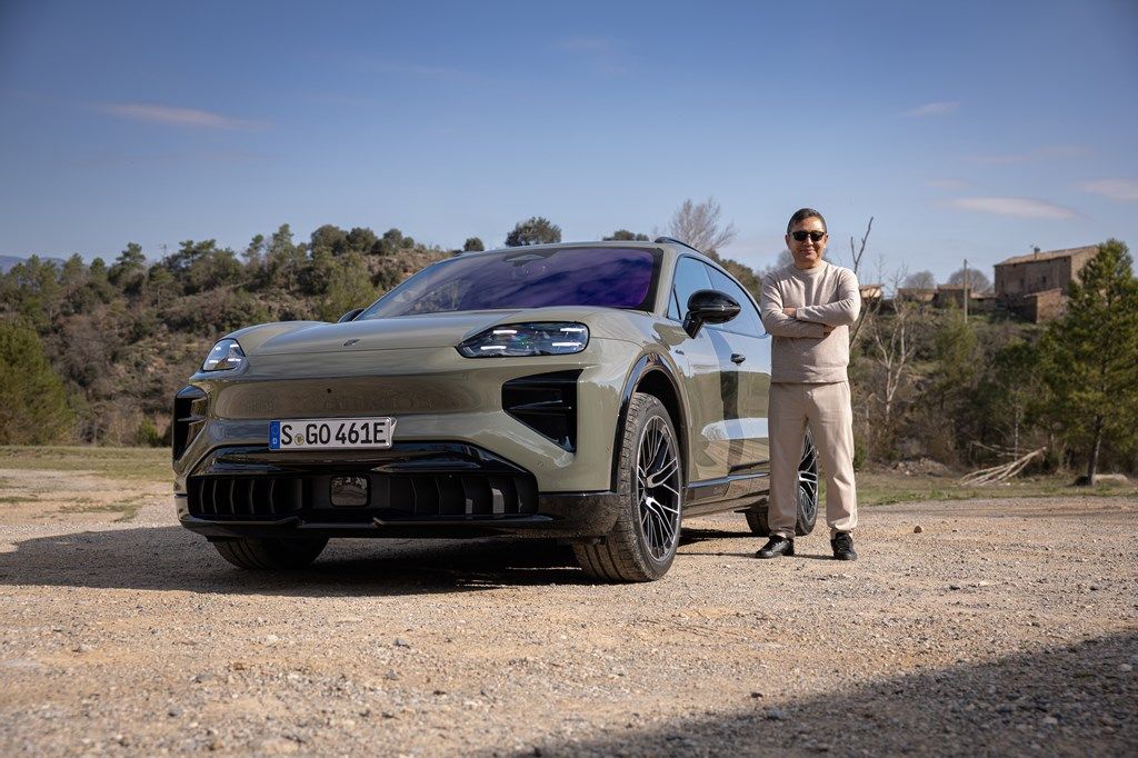 スペインで開催されたポルシェ新型EV「カイエン・エレクトリック」国際試乗会の様子（写真：Porsche AG）