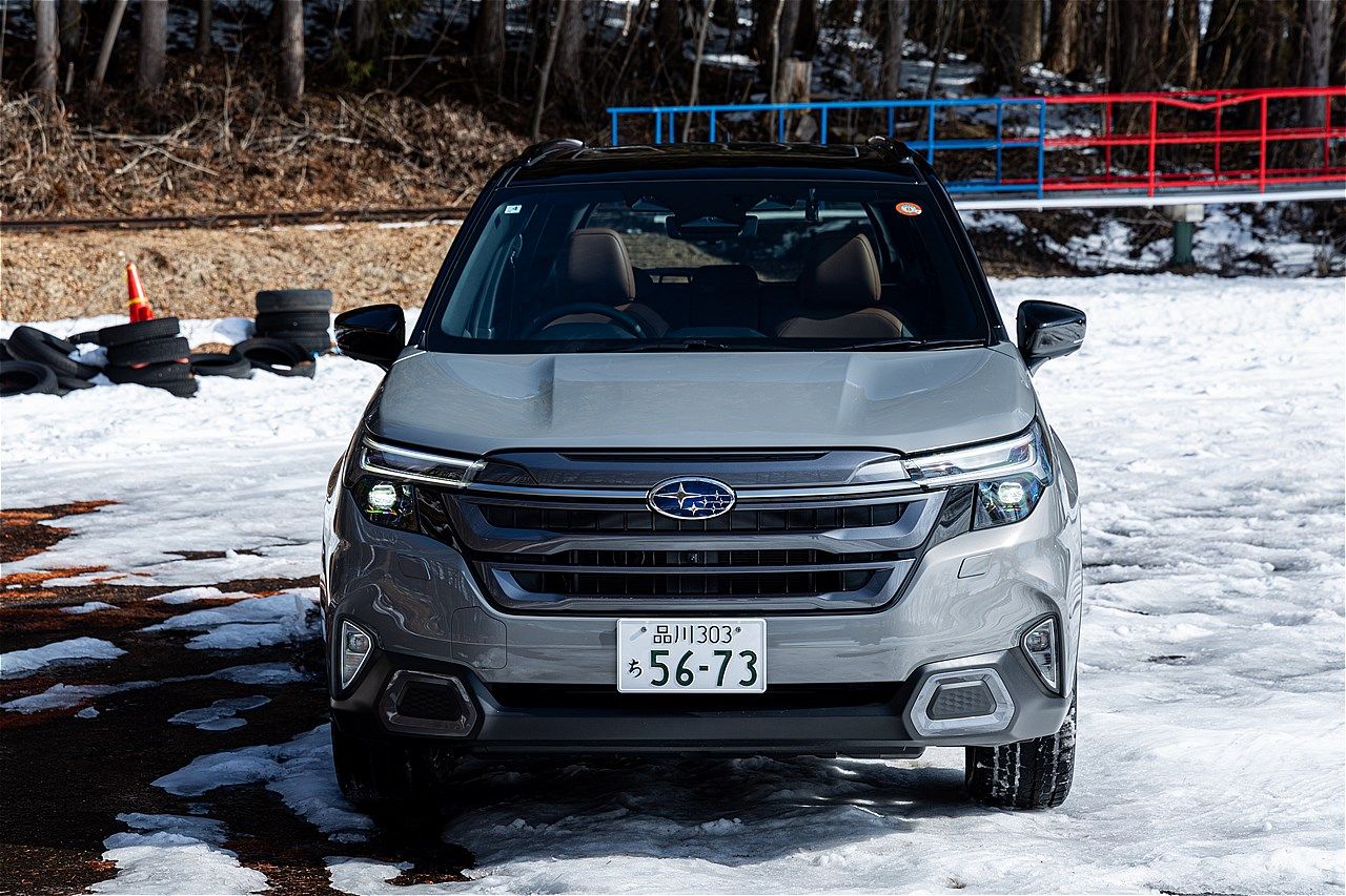スバル「フォレスター」雪上試乗会の様子（写真：三木 宏章）