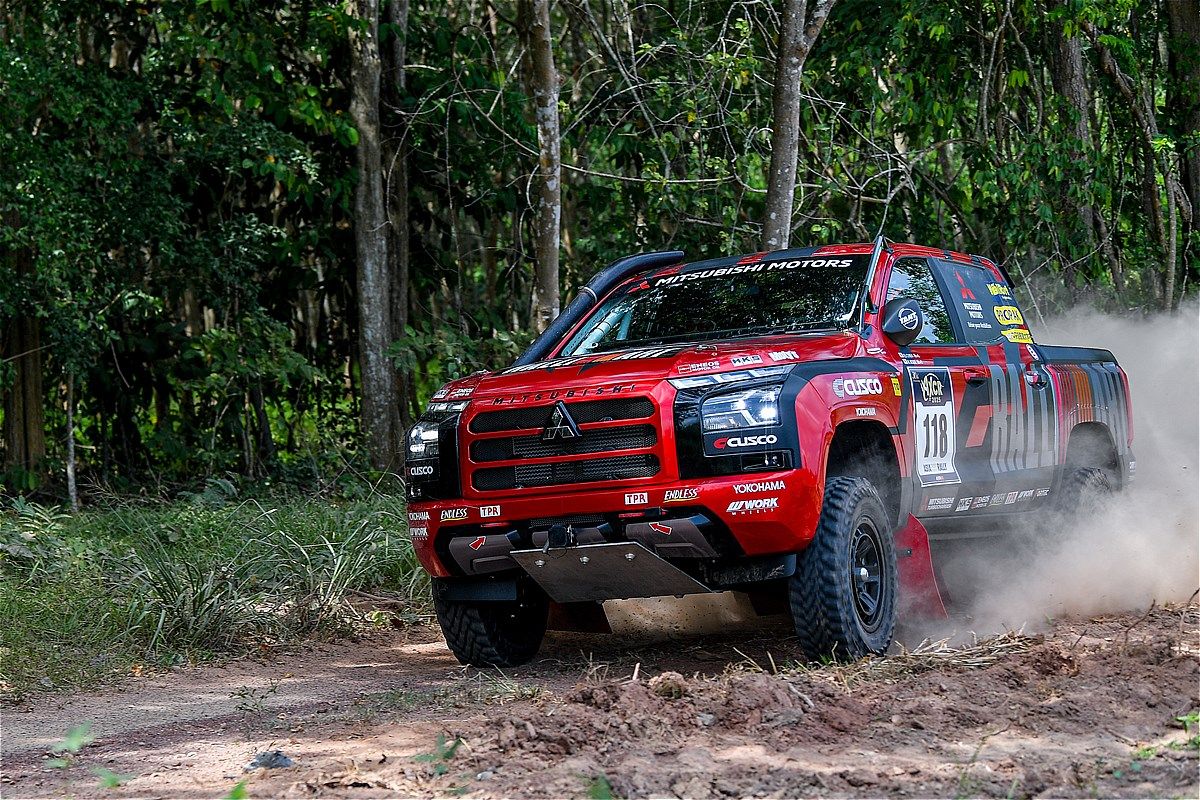アジアンクロスカントリーラリー2025とチーム三菱ラリーアートの様子（写真：三菱自動車）