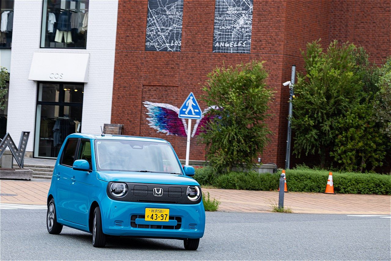 ホンダの軽乗用車クラスBEV「N-ONE e:」（写真：三木 宏章）