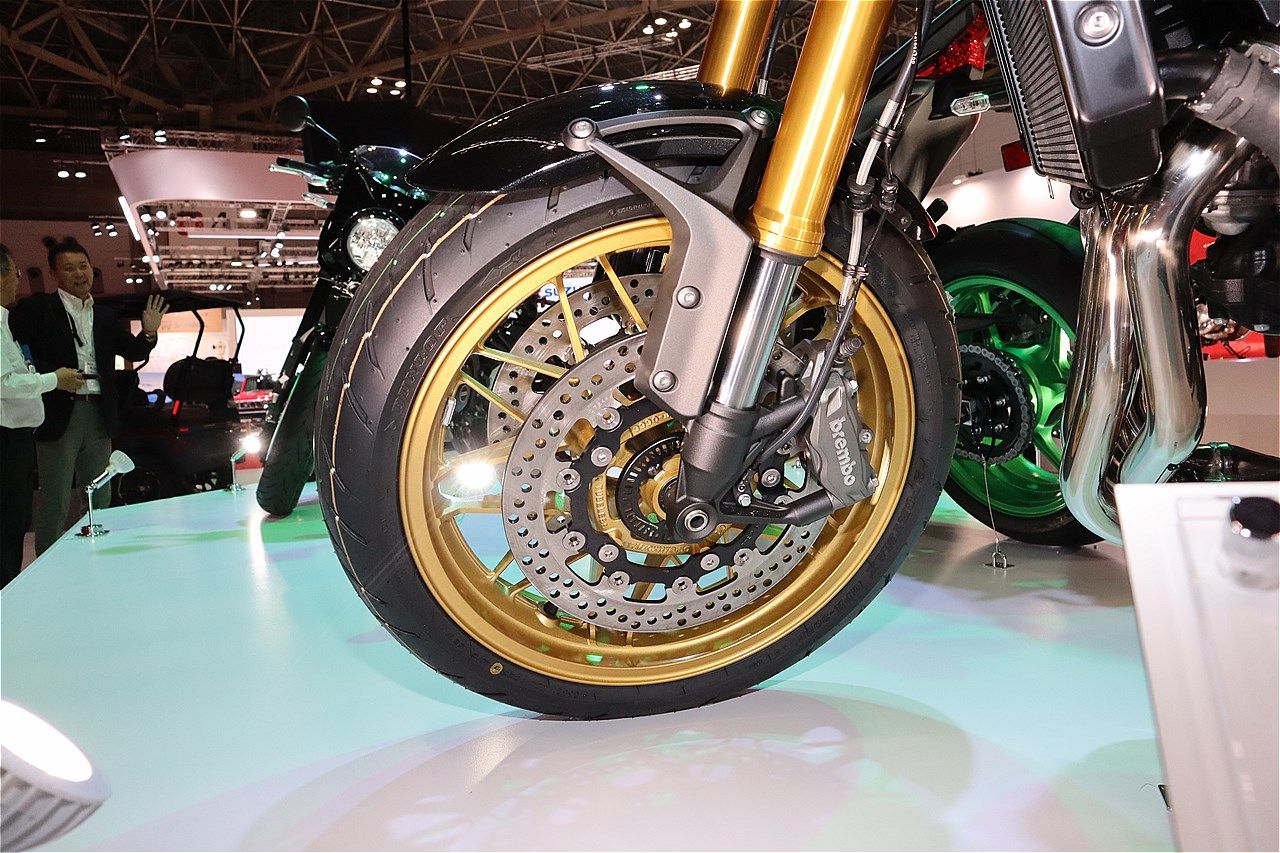 カワサキの新型「Z900RS SE」(筆者撮影）