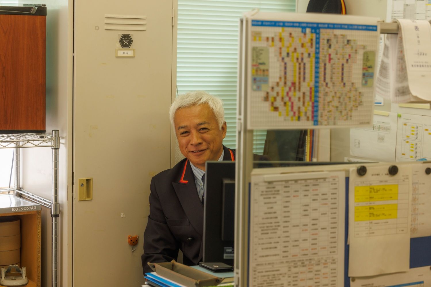 東武鉄道　佐々木守秋朝霞台駅長