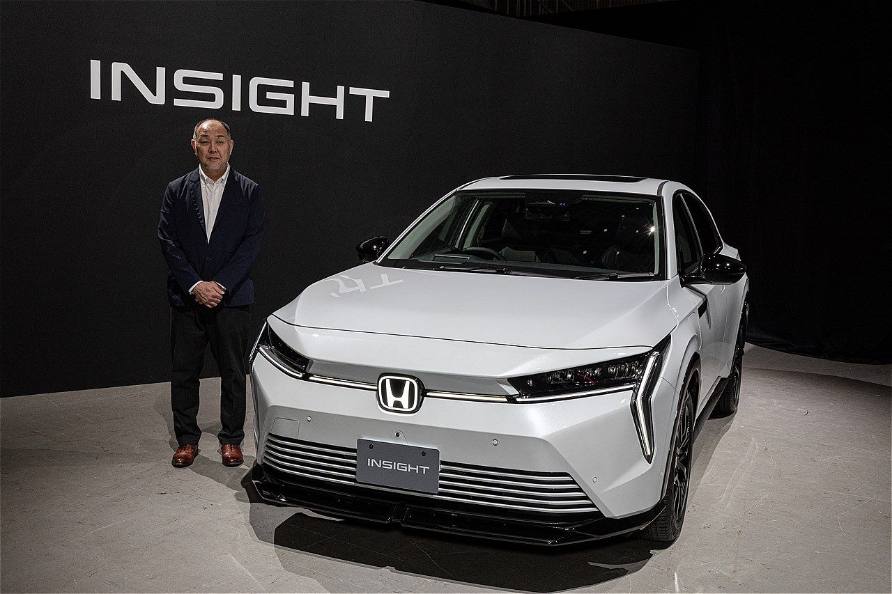 ホンダが2026年春発売を予定している新型BEV「インサイト」（写真：三木 宏章）