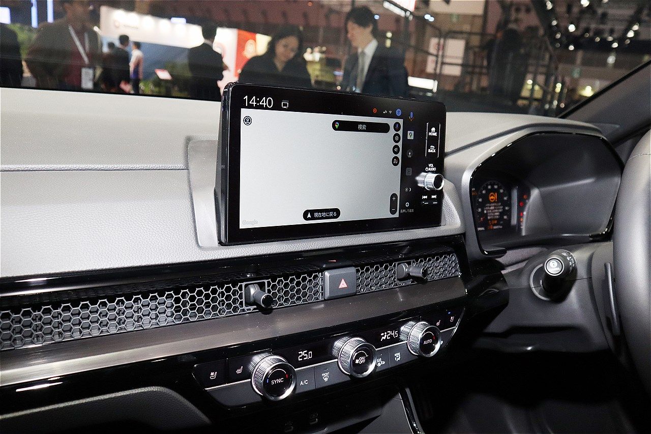 ジャパンモビリティショー2025に展示されたホンダの新型「CR-V e:HEV」（筆者撮影）