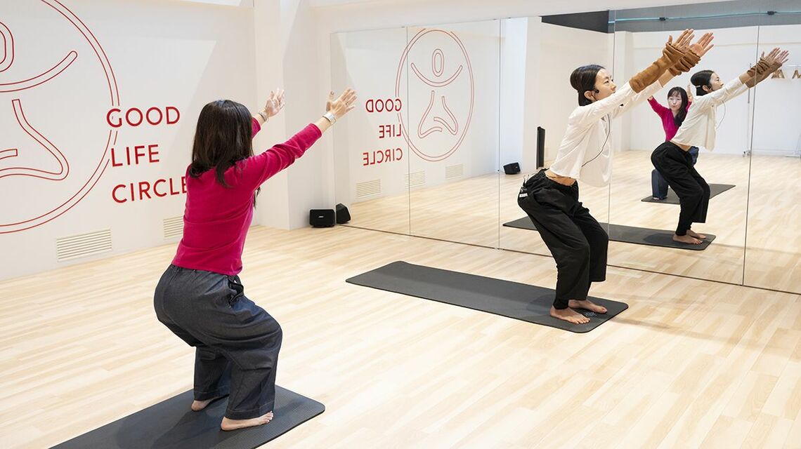 アクティブレストを体験する様子