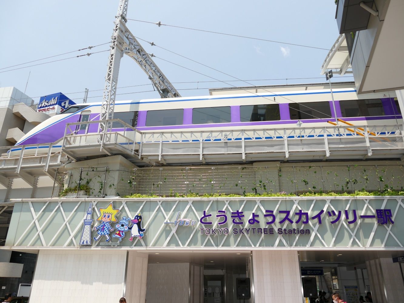 かつてのとうきょうスカイツリー駅の出入り口＝2016年（記者撮影）