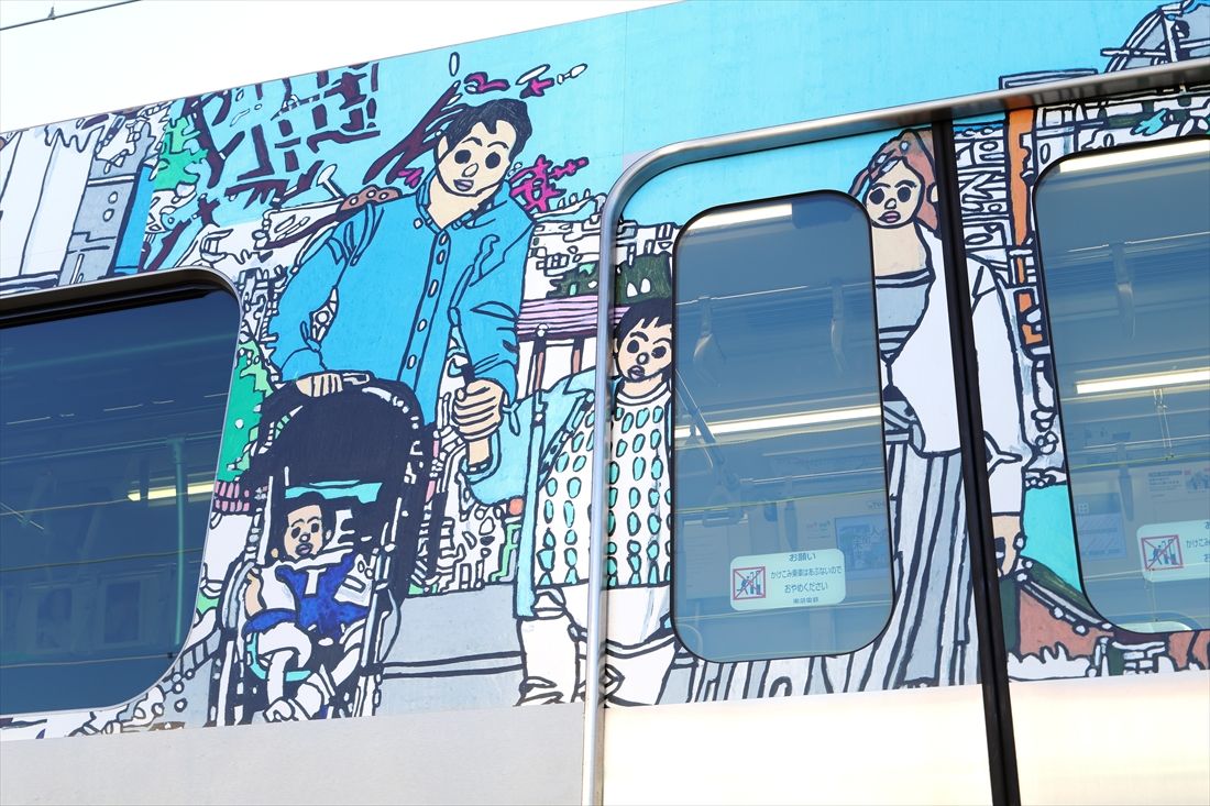 細部まで描きこまれた部分と大胆な省略が同居する作風が特徴の作品だ（撮影：尾形文繁）