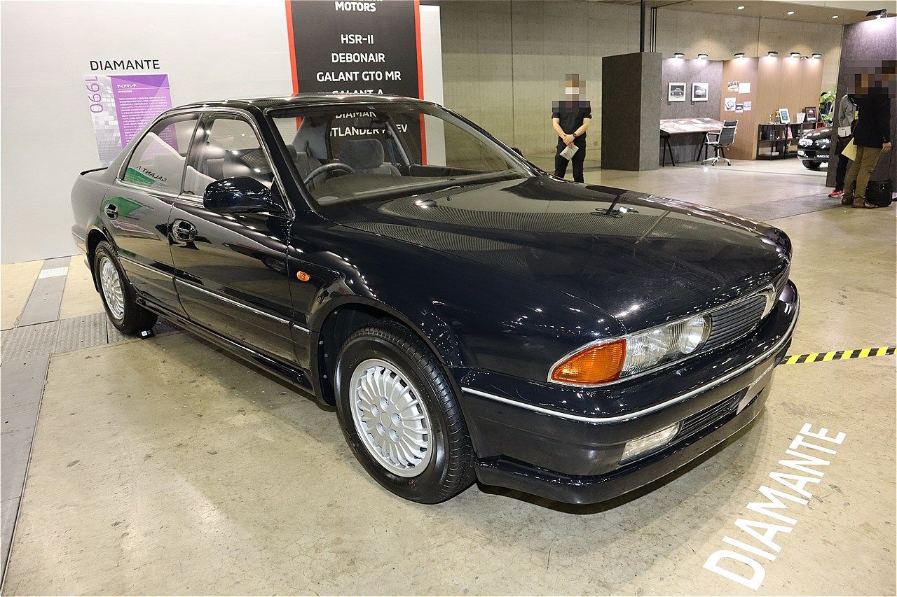 1990年発売の三菱「ディアマンテ」（筆者撮影）