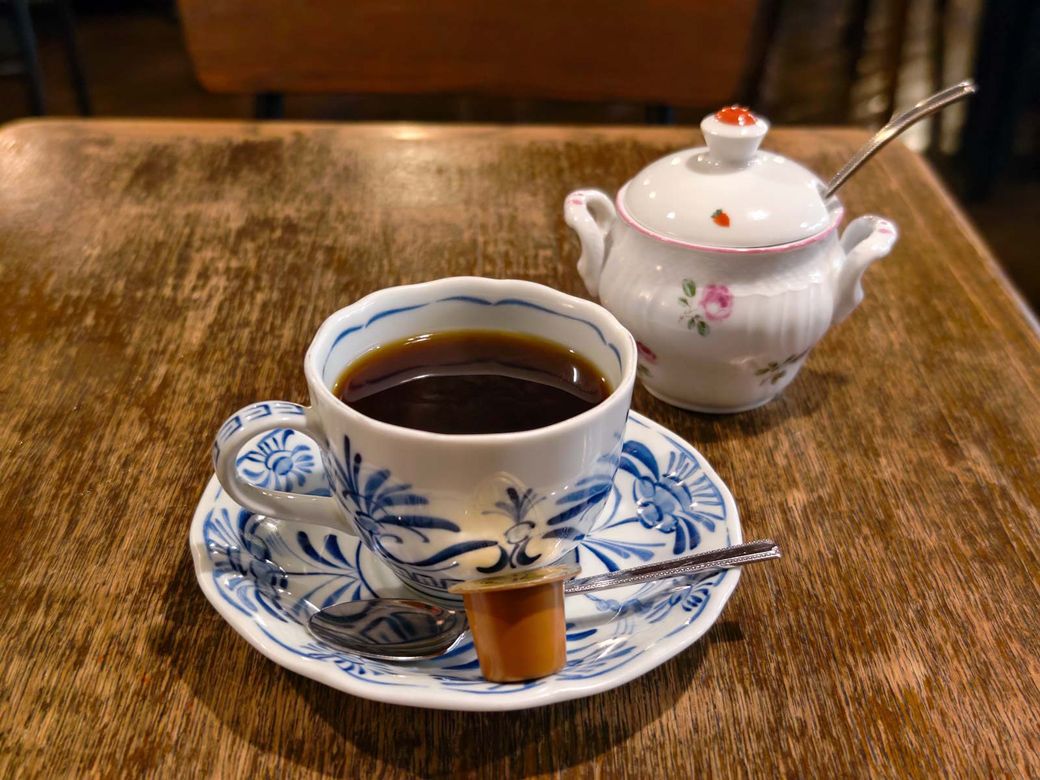 オリジナルブレンドは何杯でも飲めそうな、まろやかでやさしい味だった（筆者撮影）