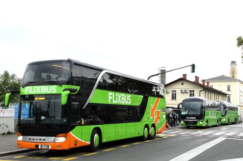 ヨーロッパ内格安の陸上移動はFlixBus（2022年 筆者撮影）