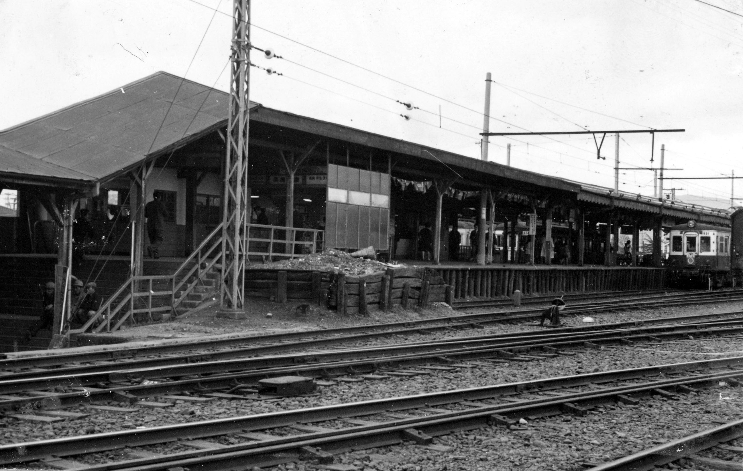 近鉄京都線の前身、奈良電気鉄道（奈良電）時代の京都駅（写真：近畿日本鉄道）