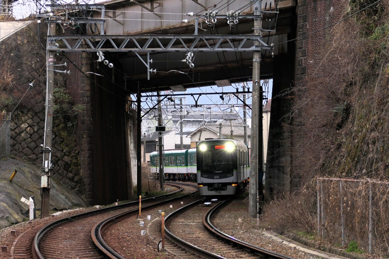 京津線　御陵―京阪山科間