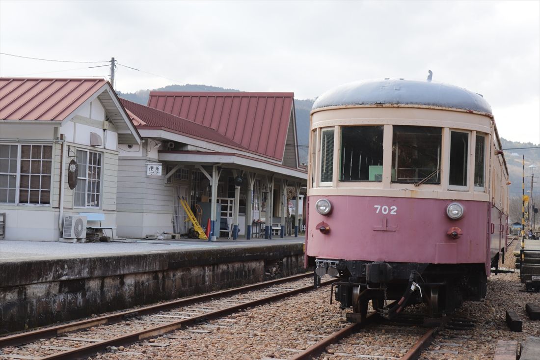 片上鉄道の車両は旧吉ヶ原駅にある「柵原ふれあい鉱山公園」で保存されている（撮影：南正時）