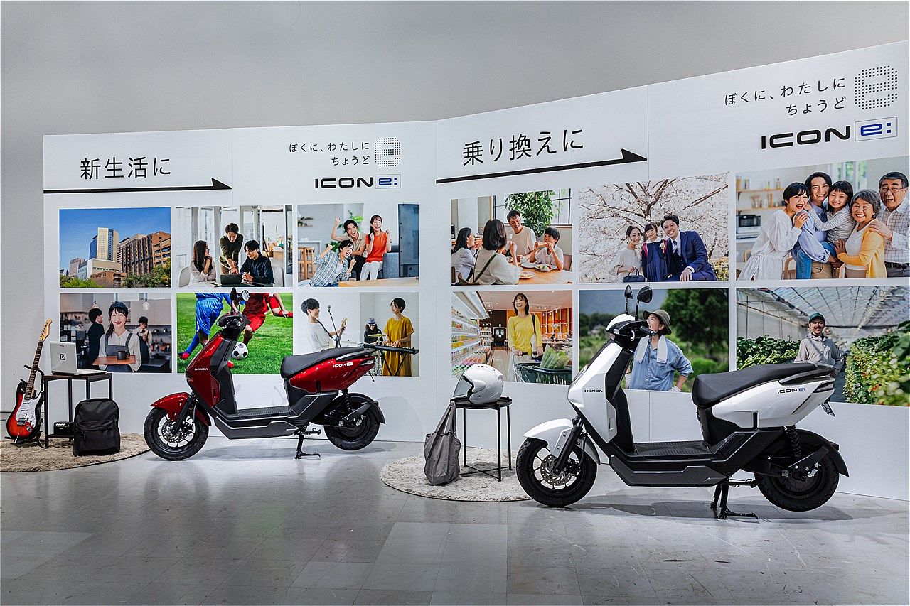 原付一種のホンダ新型電動スクーター｢アイコンe:｣（写真：三木 宏章）